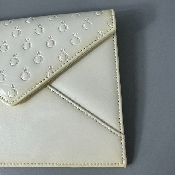NWOT Pandora Ivory Patent Faux Leather Wristlet - Picture 3 of 15
